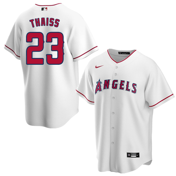 Nike Men #23 Matt Thaiss Los Angeles Angels Baseball Jerseys Sale-White